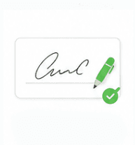 ลายเซ็นเอกสาร